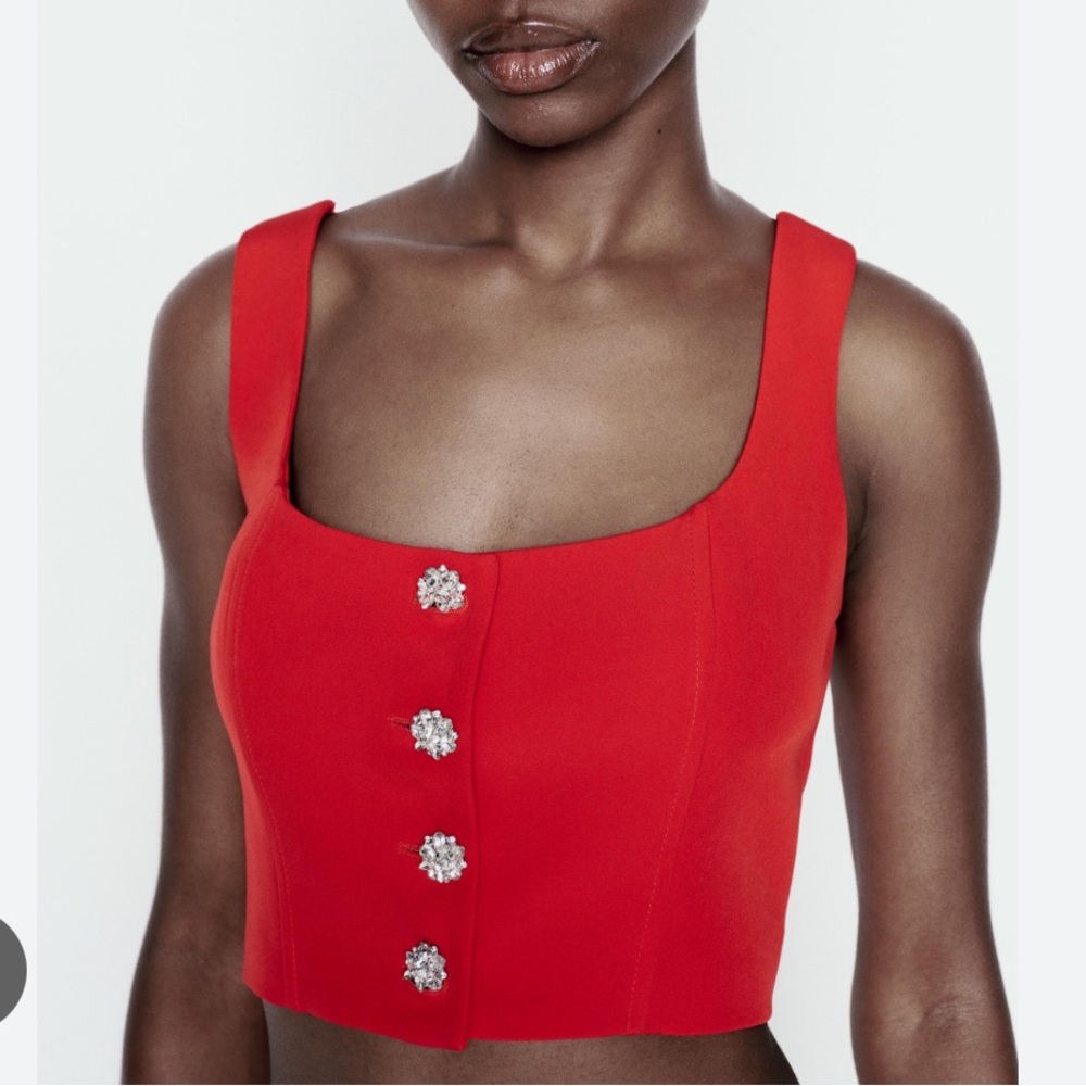 Zara NWT bustier top 8566/308